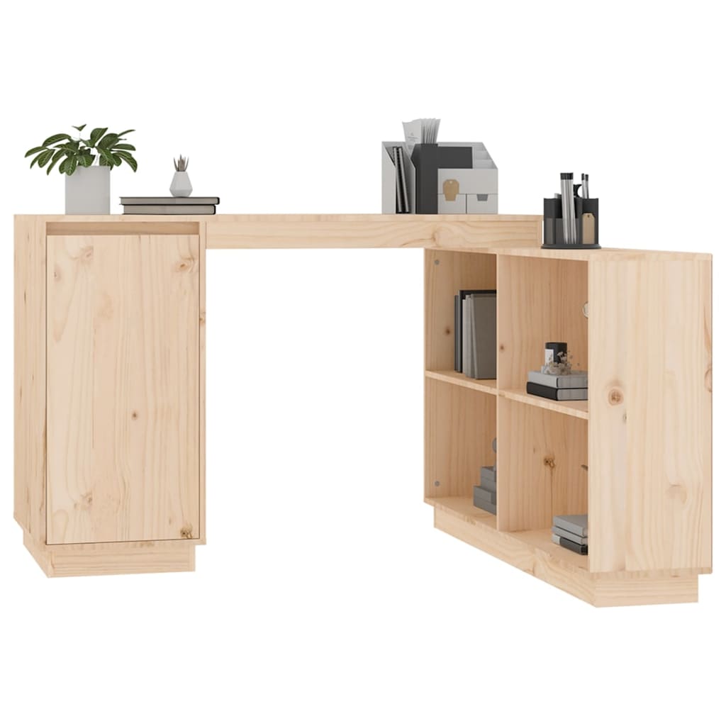Desk 110X50X75 Cm Solid Wood Pine