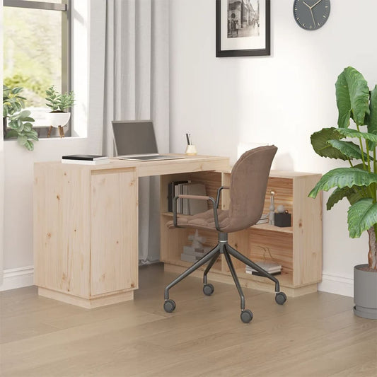 Desk 110X50X75 Cm Solid Wood Pine