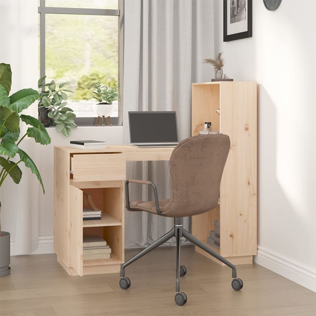 Desk 110X53X117 Cm Solid Wood Pine