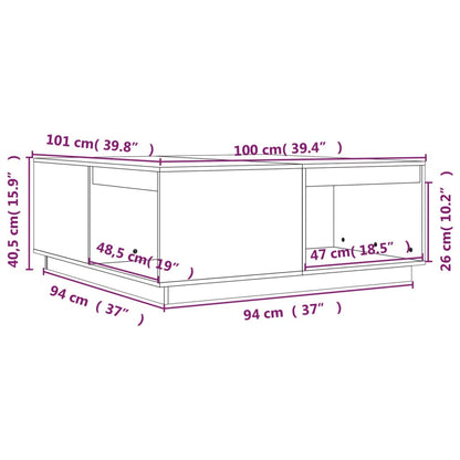 Coffee Table Solid Wood Pine
