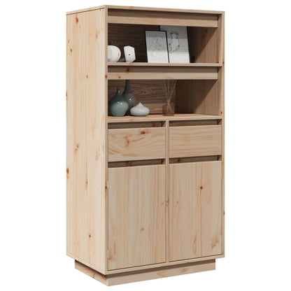 Highboard 60X40X116.5 Cm Solid Wood Pine