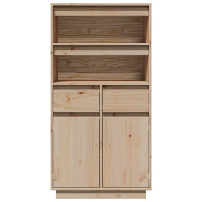 Highboard 60X40X116.5 Cm Solid Wood Pine