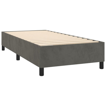 Box Spring Bed With Mattress 106X203 Cm Velvet