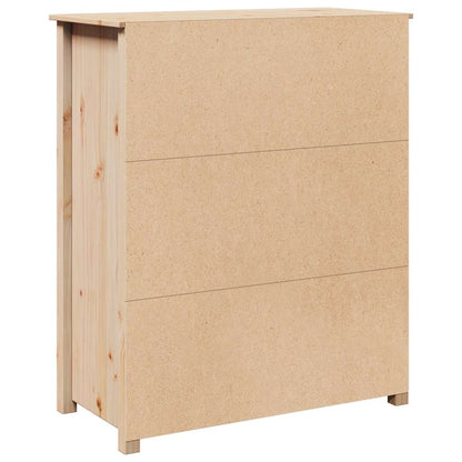 Highboard 83X41.5X100 Cm Solid Wood Pine