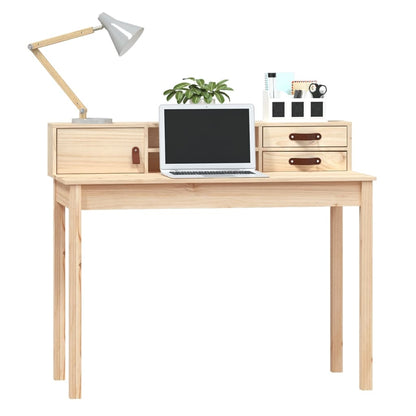 Desk 110X50X93 Cm Solid Wood Pine