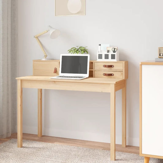 Desk 110X50X93 Cm Solid Wood Pine