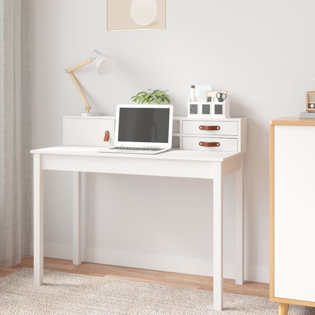 Desk 110X50X93 Cm Solid Wood Pine