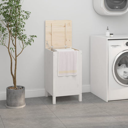 Laundry Box Solid Wood Pine