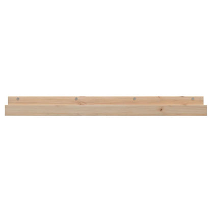 Wall Shelves 2 Pcs Solid Wood Pine