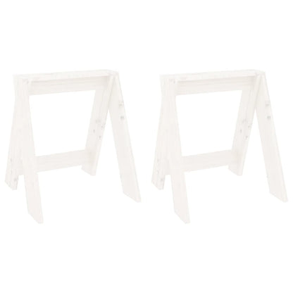 Stools 2 Pcs Solid Wood Pine