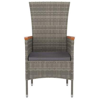 Garden Chairs With Cushions 4 Pcs Poly Rattan