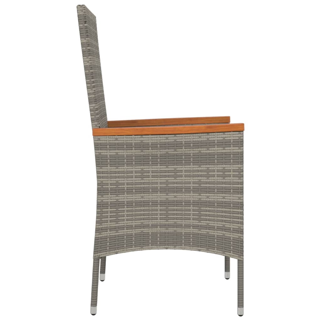 Garden Chairs With Cushions 4 Pcs Poly Rattan