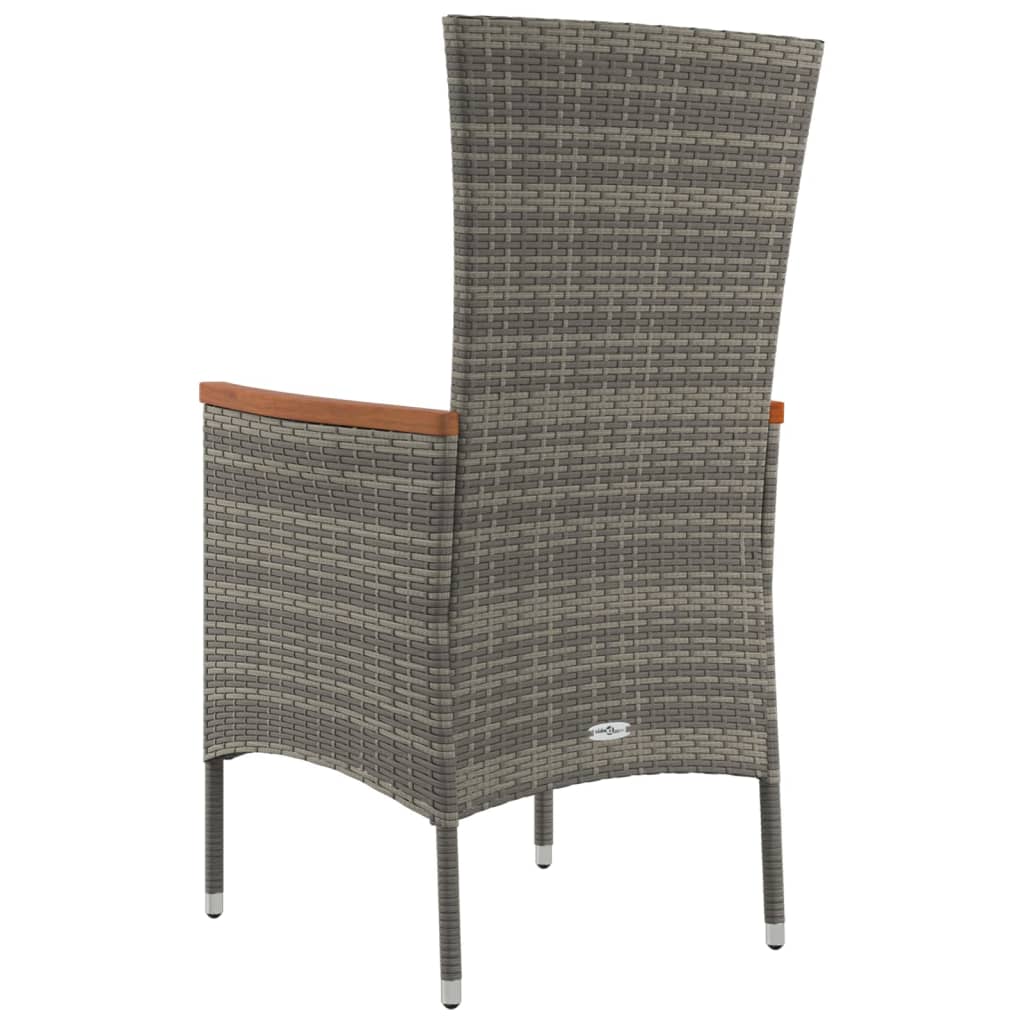 Garden Chairs With Cushions 4 Pcs Poly Rattan
