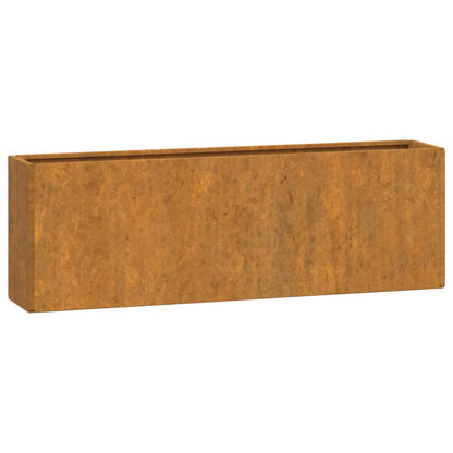 Wall Planters 2 Pcs Rusty Corten Steel 53X10X17 Cm