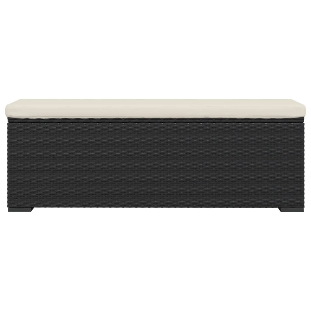 Ottoman Bench With Cushion 110X30X40 Cm Poly Rattan