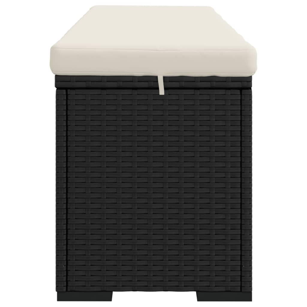 Ottoman Bench With Cushion 110X30X40 Cm Poly Rattan