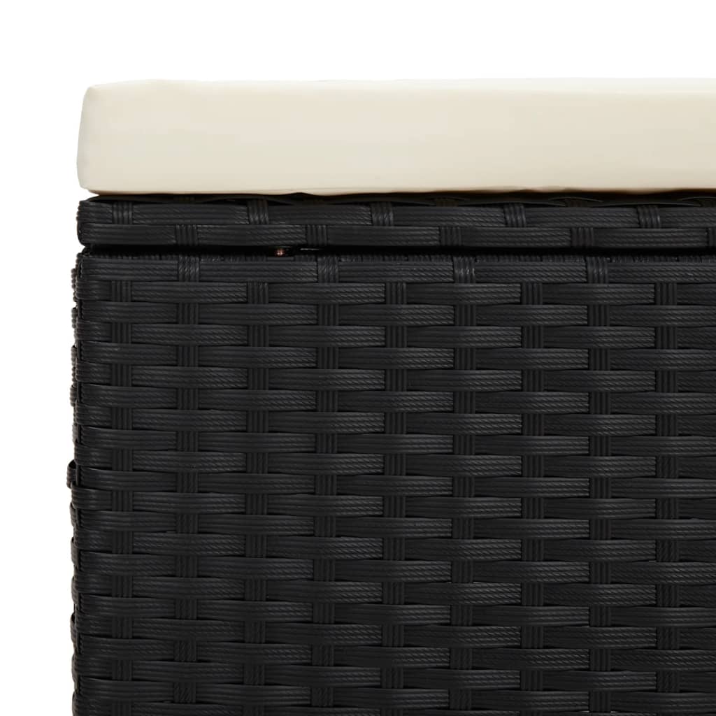Ottoman Bench With Cushion 110X30X40 Cm Poly Rattan