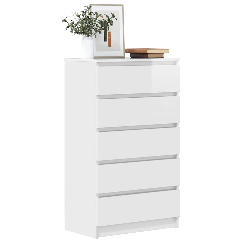 Drawer Cabinet 60X36X103 Cm Engineered Wood