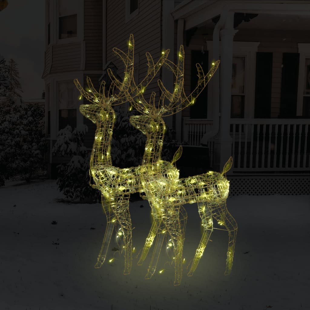 Acrylic Reindeer Christmas Decoration 140 Leds 120 Cm