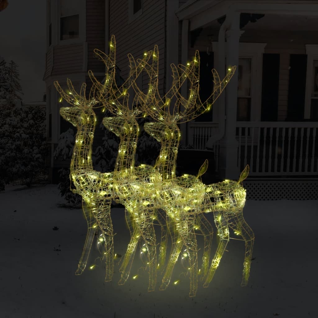 Acrylic Reindeer Christmas Decoration 140 Leds 120 Cm