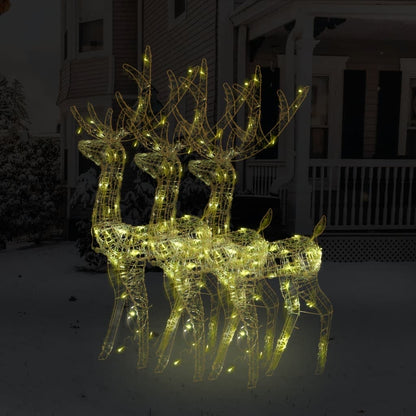 Acrylic Reindeer Christmas Decoration 140 Leds 120 Cm