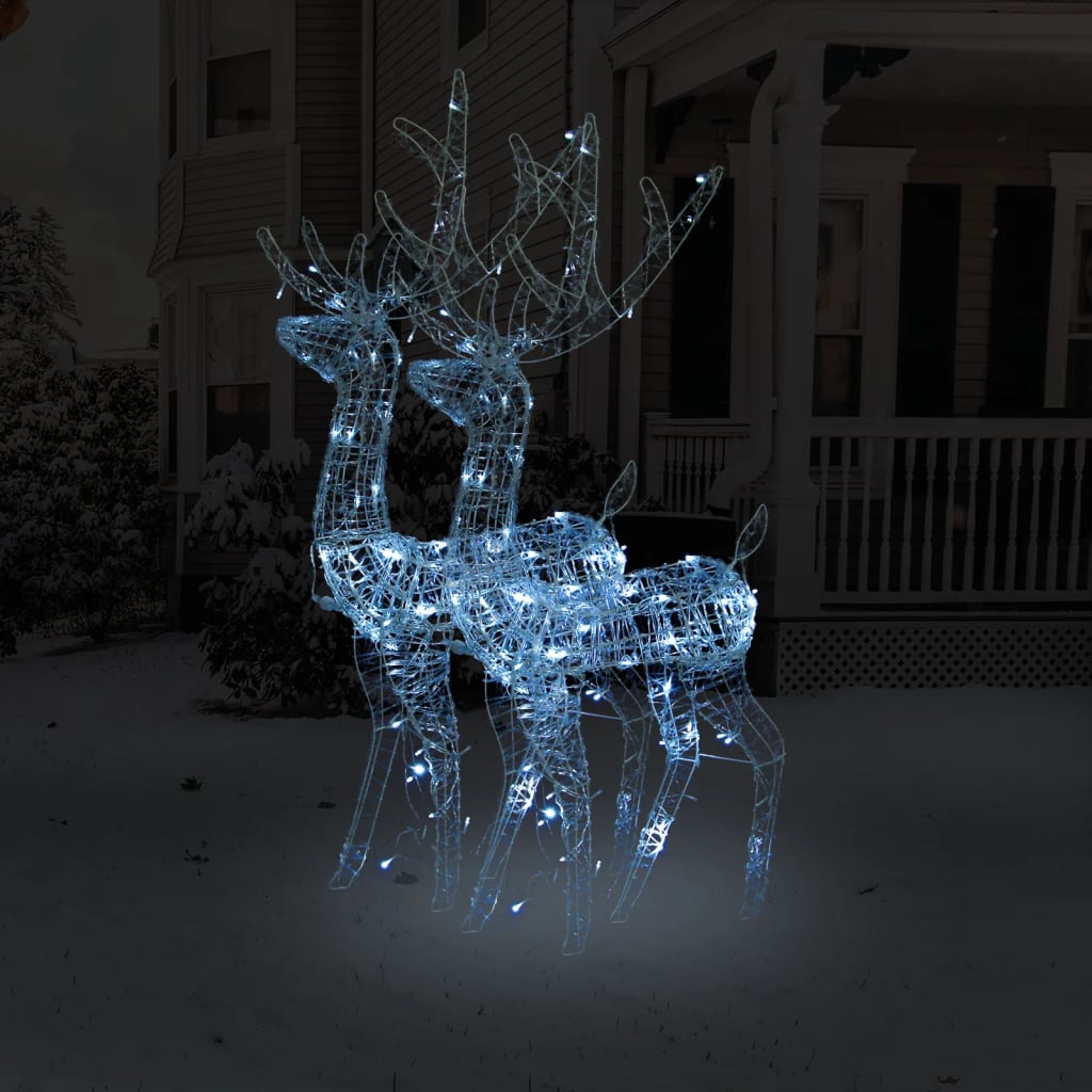 Acrylic Reindeer Christmas Decoration 140 Leds 120 Cm