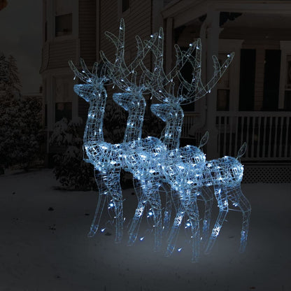 Acrylic Reindeer Christmas Decoration 140 Leds 120 Cm