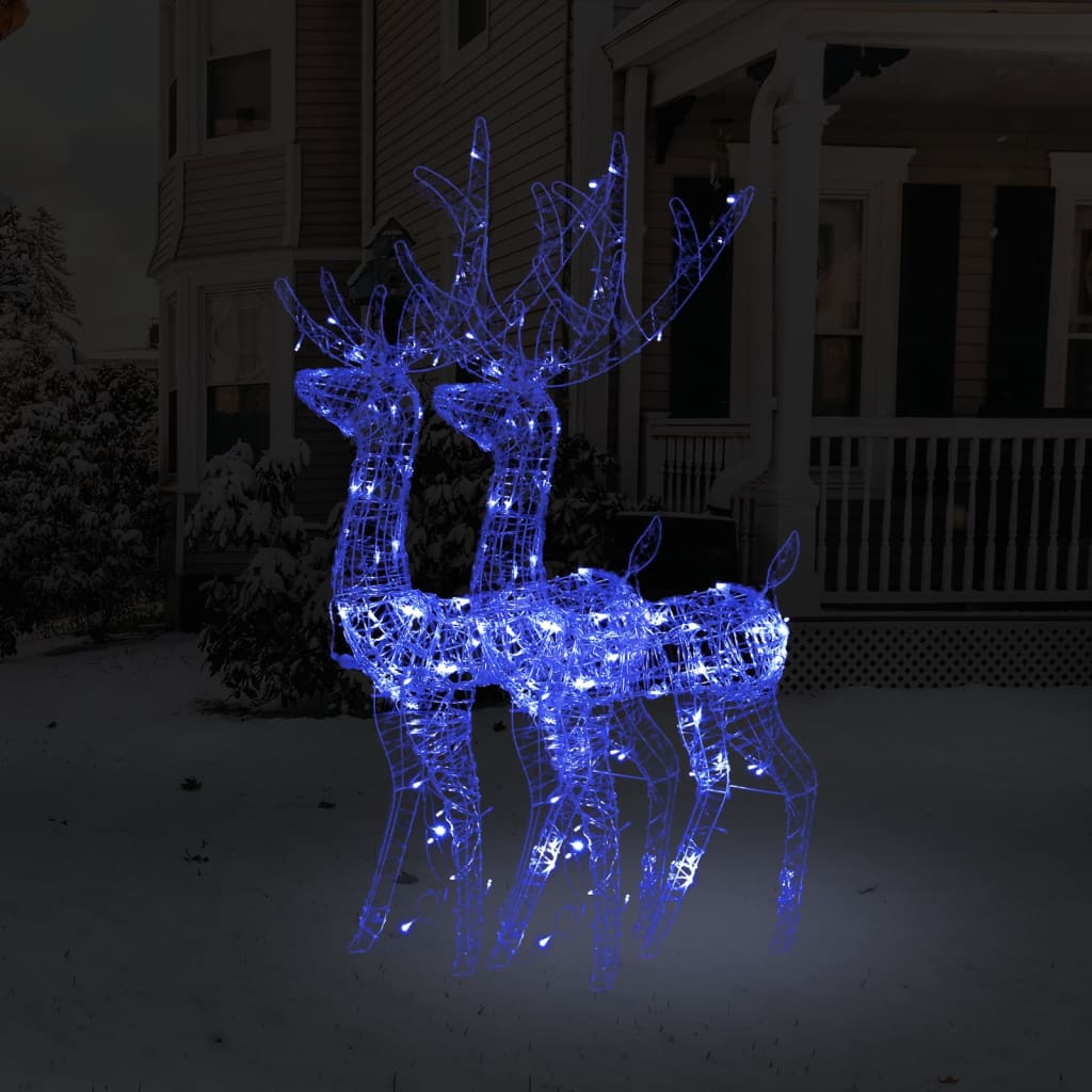 Acrylic Reindeer Christmas Decoration 140 Leds 120 Cm