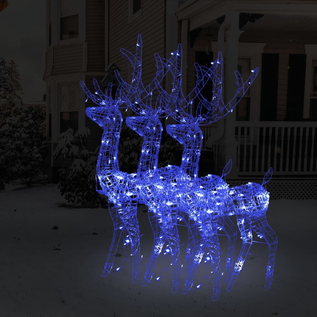 Acrylic Reindeer Christmas Decoration 140 Leds 120 Cm