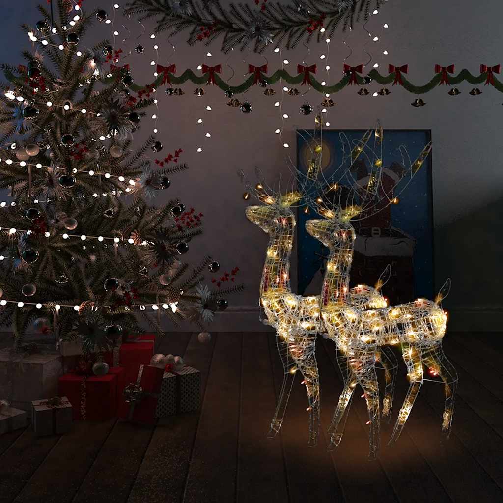 Acrylic Reindeer Christmas Decoration 140 Leds 120 Cm