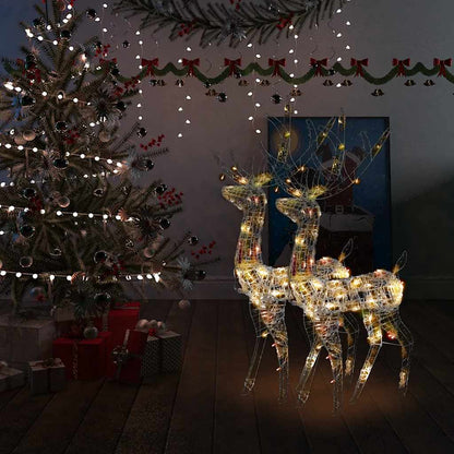 Acrylic Reindeer Christmas Decoration 140 Leds 120 Cm