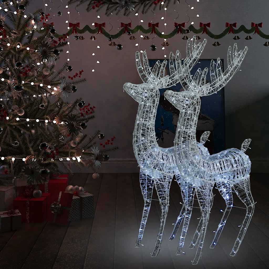 Acrylic Reindeer Christmas Decoration 140 Leds 120 Cm