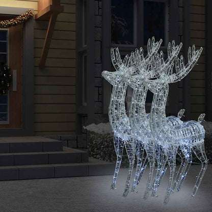 Acrylic Reindeer Christmas Decoration 140 Leds 120 Cm