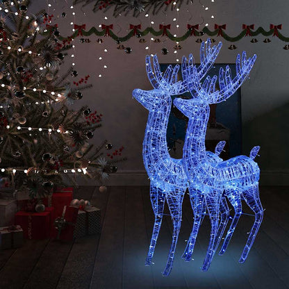 Acrylic Reindeer Christmas Decoration 140 Leds 120 Cm