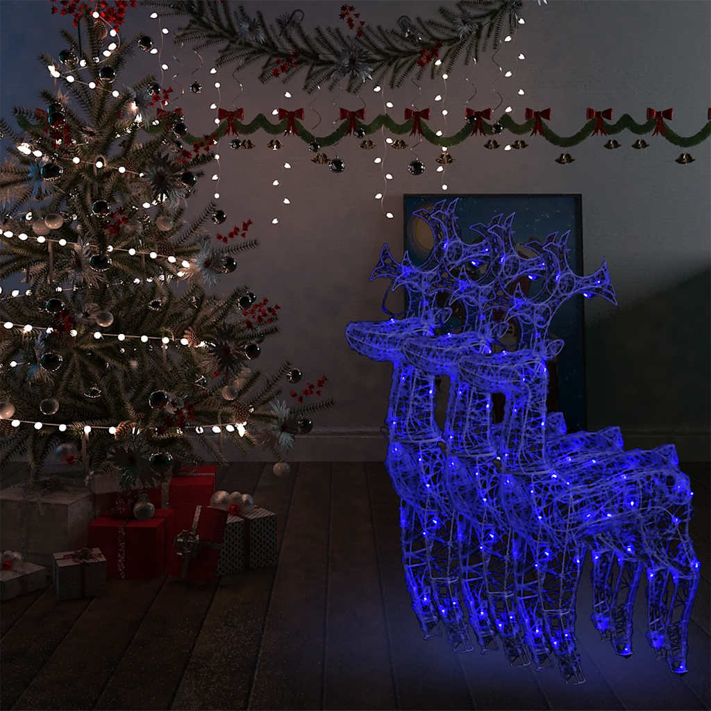 Acrylic Reindeer Christmas Decoration 140 Leds 120 Cm