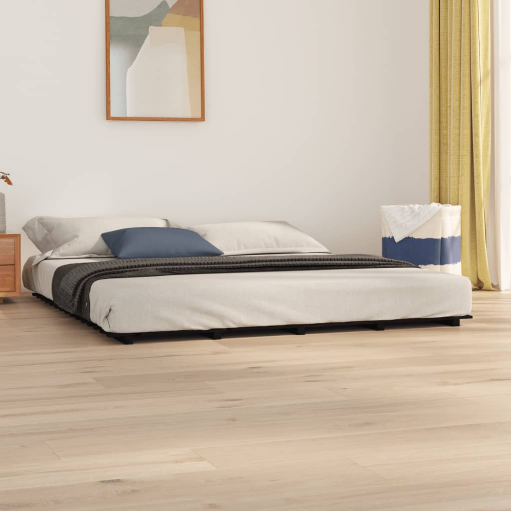 Bed Frame Without Mattress Solid Wood Pine