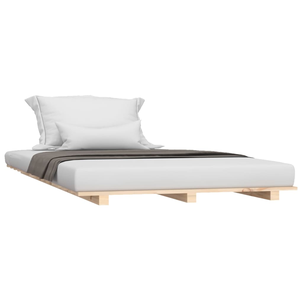Bed Frame Without Mattress Solid Wood Pine
