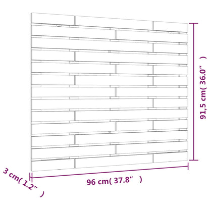 Wall Headboard 96 Cm Solid Wood Pine