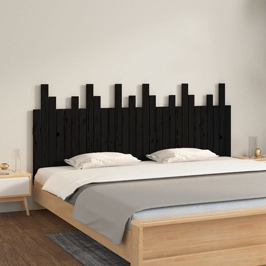 Wall Headboard 185 Cm Solid Wood Pine