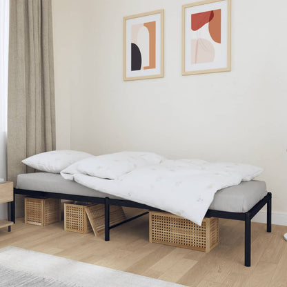 Metal Bed Frame Without Mattress With Footboard 183X203 Cm King