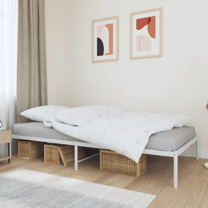 Metal Bed Frame Without Mattress With Footboard 183X203 Cm King