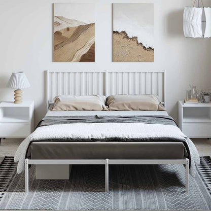 Metal Bed Frame Without Mattress With Footboard 183X203 Cm King
