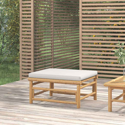 Garden Sofa With Cushions Bamboo