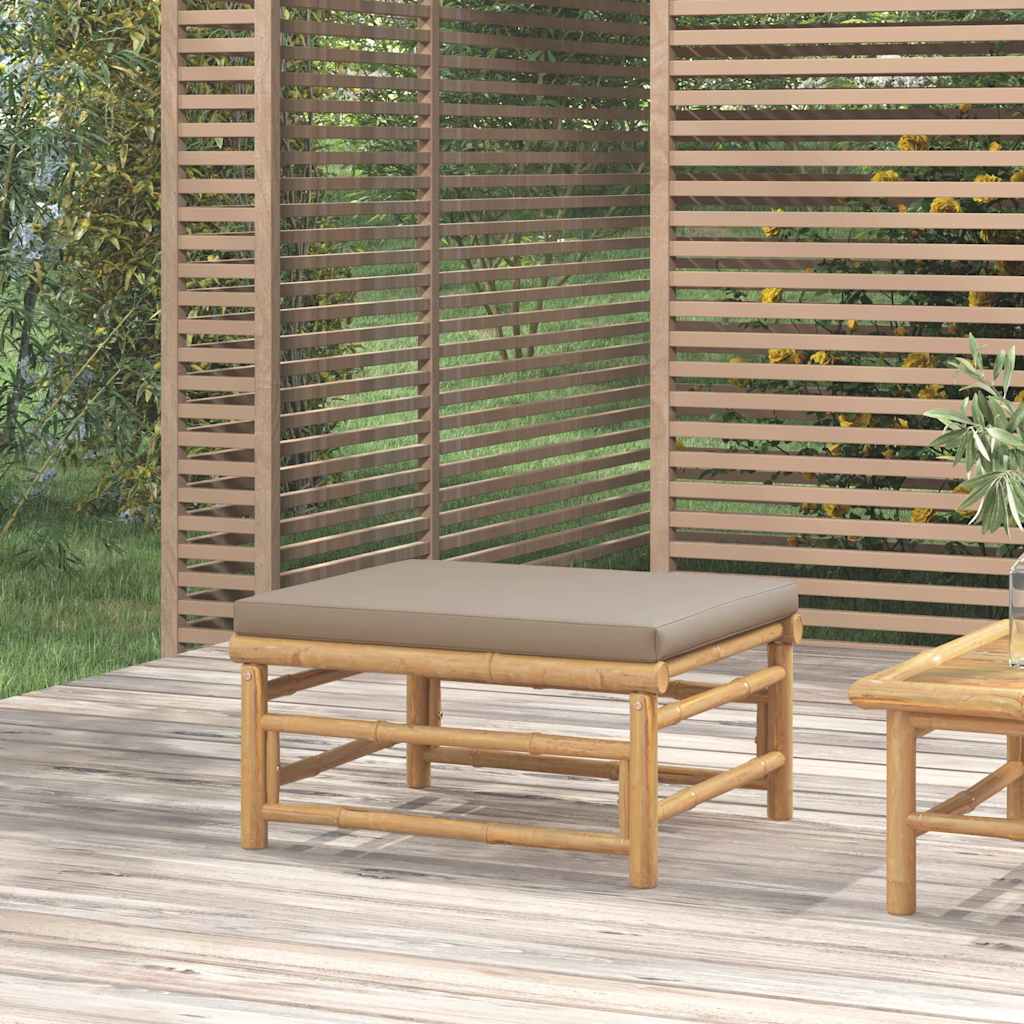 Garden Sofa With Cushions Bamboo