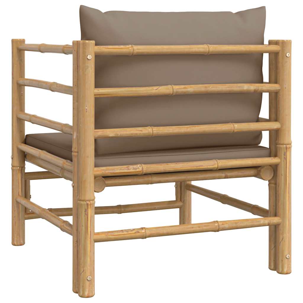 Garden Sofa With Cushions Bamboo