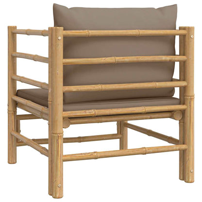 Garden Sofa With Cushions Bamboo