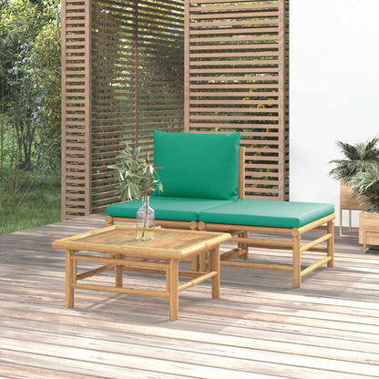 Garden Sofa With Cushions Bamboo