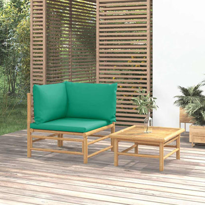 Garden Sofa With Cushions Bamboo