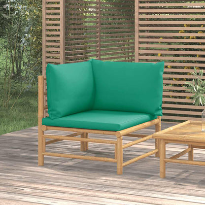 Garden Sofa With Cushions Bamboo