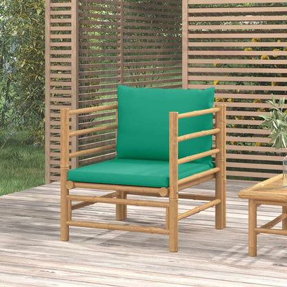 Garden Sofa With Cushions Bamboo